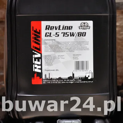 REVLINE SEMISYNTHETIC GL-5 75W80 20 L