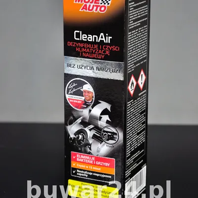 MOJE AUTO CleanAir Czyści klimatatyzację i nawiewy 150ml Black