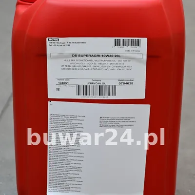 MOTUL DS SUPER AGRI 10W30 20L