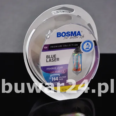 ŻARÓWKA/3684/ BLUE LASER 12V 60/55W P43T H4