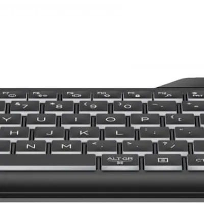 Klawiatura HP 400 Backlit Wired Keyboard przewodowa czarna 7N7C0AA