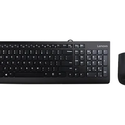 Zestaw klawiatura i mysz przewodowe Lenovo 300 USB Combo (US English)
