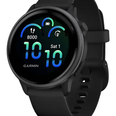 Zegarek sportowy Garmin Vivoactive 6 AMOLED 42mm Black Slate/Czarny