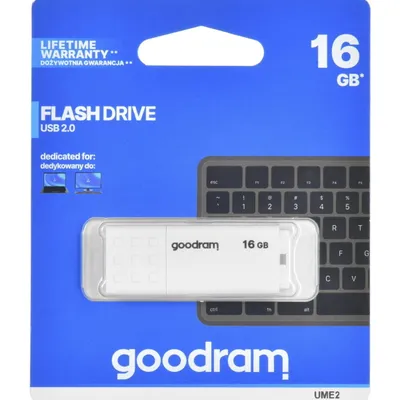 Pendrive GoodRam UME2 UME2-0160W0R11 (16GB; USB 2.0; kolor biały)