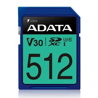 ADATA Premier Pro SDXC 512 GB Class 10 UHS-I/U3 V30
