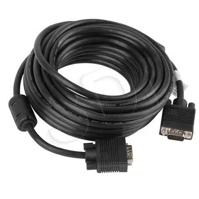Kabel Lanberg CA-VGAC-10CC-0100-B (D-Sub (VGA) M - D-Sub (VGA) M; 10m; kolor czarny)