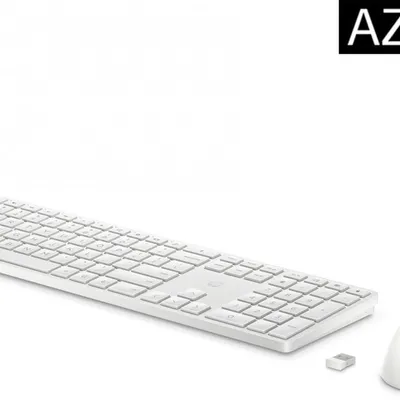Zestaw klawiatura + mysz HP 650 Wireless Keyboard and Mouse Combo bezprzewodowe białe 4R016AA