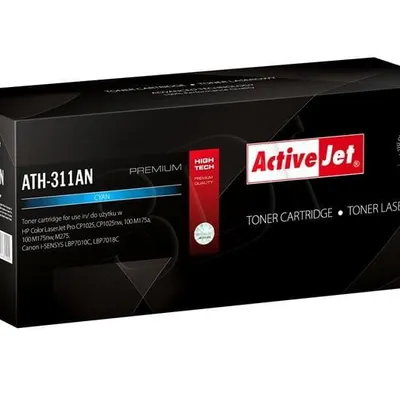 Activejet ATH-311AN Toner (zamiennik Canon, HP 126A CRG-729C, CE311A; Premium; 1000 stron; niebieski)