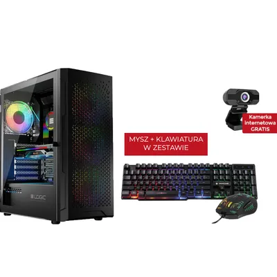 Komputer Pricemax DXL10 - Procesor AMD Ryzen 7 8700F | Pamięć 24GB | Dysk SSD 1TB | GeForce RTX 5060 8GB | Windows 11 || Mysz i Klawiatura GAMEZONE RG