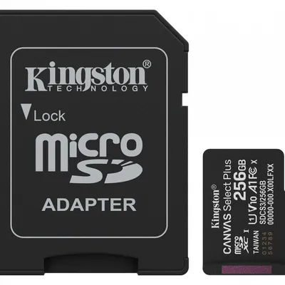 KINGSTON microSDXC 256GB Canvas Select Plus 3 + ADP