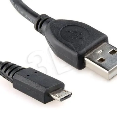 Kabel GEMBIRD CCP-MUSB2-AMBM-1M (Micro USB M - USB M; 1m; kolor czarny)