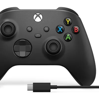 Kontroler bezprzewodowy MICROSOFT Xbox Serie Black+USB-C