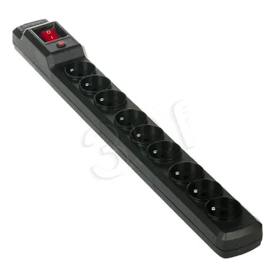 Listwa przeciwprzepięciowa Activejet ACJ Combo 9gn 1,5m (9 x UTE; 10 A; 1,5m; kolor czarny)