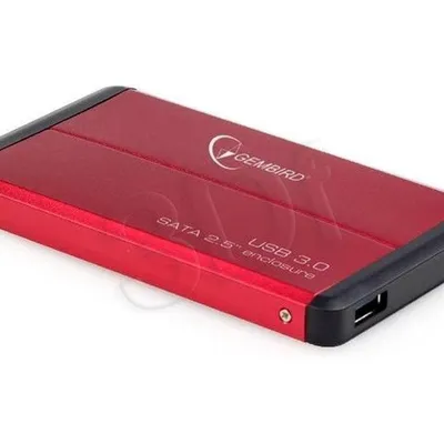 Obudowa na dysk GEMBIRD EE2-U3S-2-R (2.5"; USB 3.0; Aluminium; kolor czerwony)
