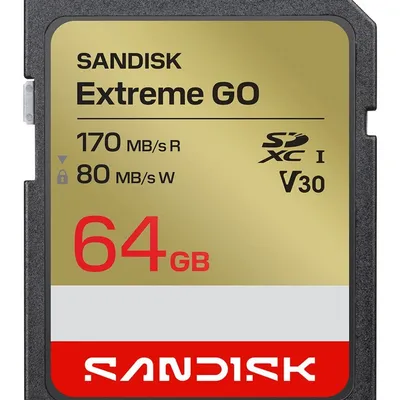 Sandisk Extreme Go SD UHS-I 64GB SD 170MB/s(R) / 80MB/s(W)
