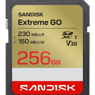 Sandisk Extreme Go SD UHS-I 256GB SD 230MB/s(R) / 150MB/s(W)