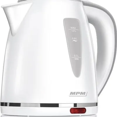 Czajnik bezprzewodowy 1,0 l MPM MCZ-64 biały, poj. 17,L , wymienny filtr, 2200 W
