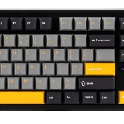 Klawiatura gasket F108 Gray+Orange+Deep Gray Volcano switch RGB AULA