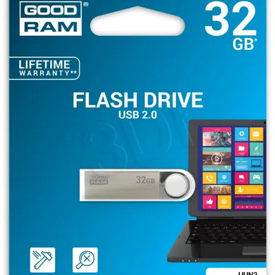 Pendrive GoodRam UUN2-0320S0R11 (32GB; USB 2.0; kolor srebrny)