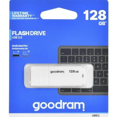 Pendrive GoodRam UME2 UME2-1280W0R11 (128GB; USB 2.0; kolor biały)