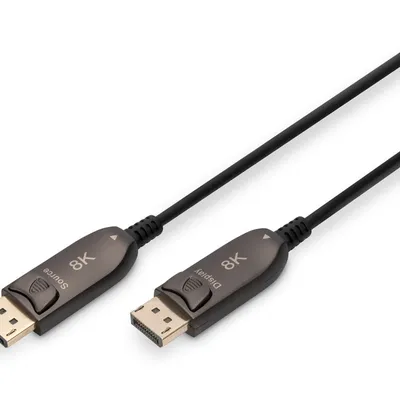 DIGITUS KABEL DISPLAYPORT 1.4 HYBRYDOWY CZARNY 10M