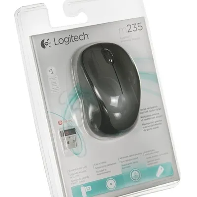 Mysz Logitech M235 910-002201 (optyczna; 800 DPI; kolor szary)