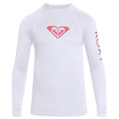 Koszulka z długim rękawem Roxy Whole Hearted LS Girl White