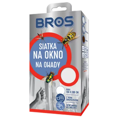 BROS - siatka na okno 150x180 – biała