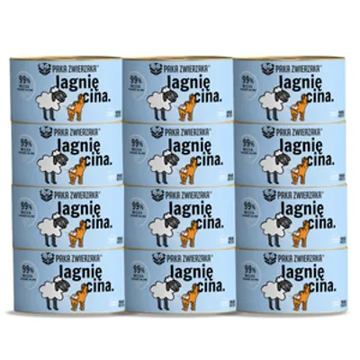 Paka Zwierzaka- karma mokra jagnięcina 12x200g
