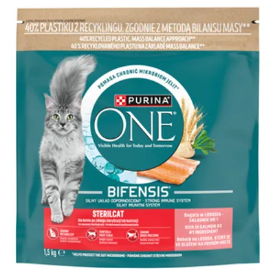 PURINA ONE Bifensis Sterilcat Karma dla kotów bogata w łososia 1,4 kg