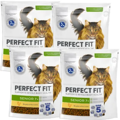 PERFECT FIT (Senior 7+) 4x750g Bogaty w kurczaka - sucha karma dla kota starszego