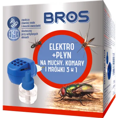 BROS - Elektro + płyn na muchy, komary i mrówki