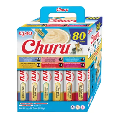 INABA Churu dla kota - mix z tuńczykiem 80x14g