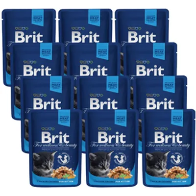 BRIT Cat Kitten Kurczak 12x100g