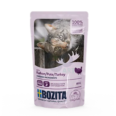 BOZITA Kawałki w sosie z indykiem (saszetka) 85g