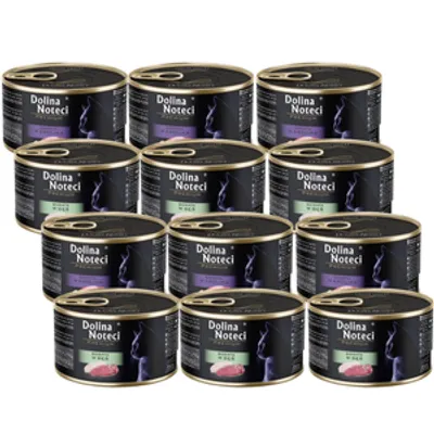 DOLINA NOTECI Premium dla kota MIX SMAKÓW 12x185g