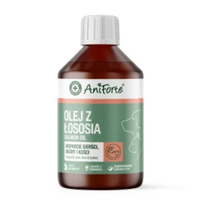 AniForte Olej z łososia - suplementy dla psa i kota 250ml
