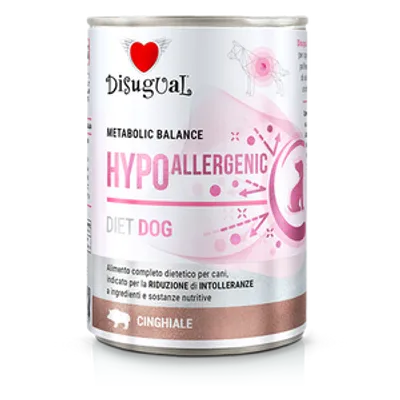 Disugual Karma mokra dla psa Weterynaryjna HYPOALLERGENIC Dzik (dorosły) 400g