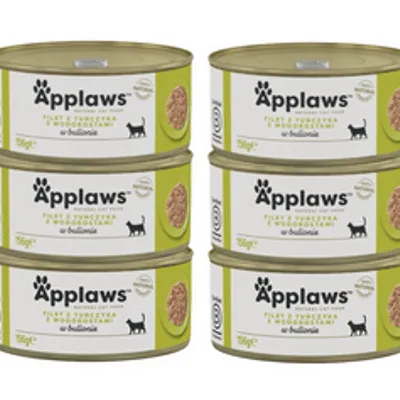 Applaws Cat Filet z Tuńczyka z Wodorostami 6x156g