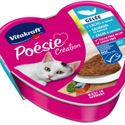 Vitakraft POESIE mokra karma dla kota z łososiem i szpinakiem 85g