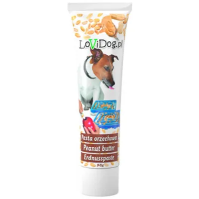 Lovi Dog Snack Premium Peanut Butter - naturalne masło orzechowe dla psa 90g