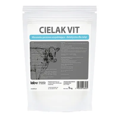 Lab-v Cielak Vit - Mieszanka Paszowa Uzupełniająca Dietetyczna Dla Cieląt Poprawiająca Odporność Organizmu 1kg