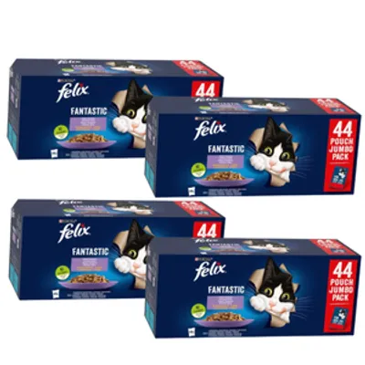 Felix w galaretce MIX MIĘSNY saszetka 4x(44x85g)