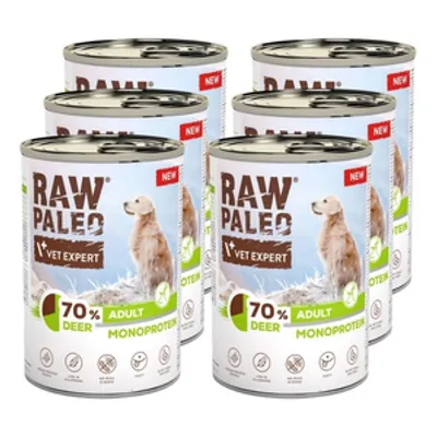 Vetexpert Raw Paleo Monoprotein Adult Deer 6x400g