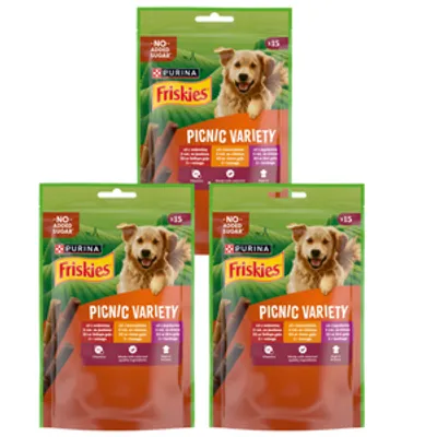 Friskies Picnic Variety dla dorosłych psów 3x126 g (15 sztuk)