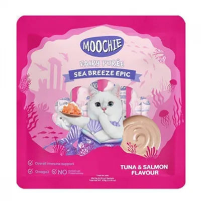 MOOCHIE Fairy Puree Tuna & Salmon 25×15g przysmak dla kota