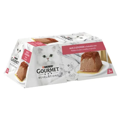 Gourmet Revelations Karma dla kotów mus z łososiem 114 g (2x57g)