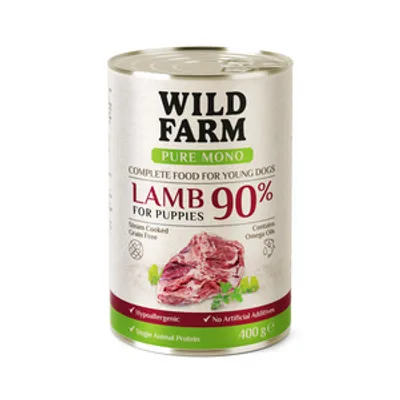 WILD FARM PURE MONO Lamb Puppy 400g monoproteinowa karma dla psa