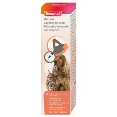 Beaphar EARCLEANER 50ML - krople do pielęgnacji uszu dla psów i kotów