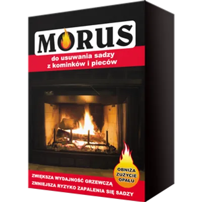 Bros - Morus - proszek do usuwania sadzy z  kominków i pieców 900G